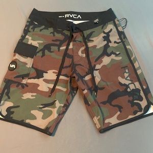 RVCA (Camo print) Surf Shorts